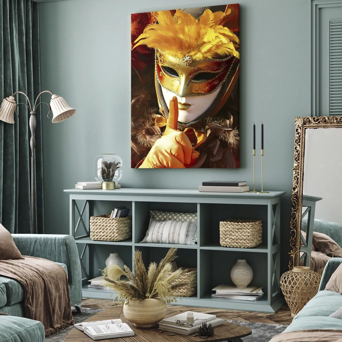 Obraz na plátne - Tajomstvo je časťou hry - 50x70 cm