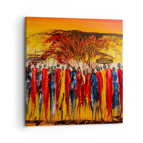 Obraz na plátne - Tam, tam, tam, tam idú - 70x70 cm