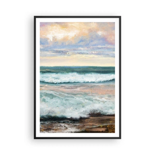 Plagát v čiernom ráme - Tu uhladíš dušu - 70x100 cm