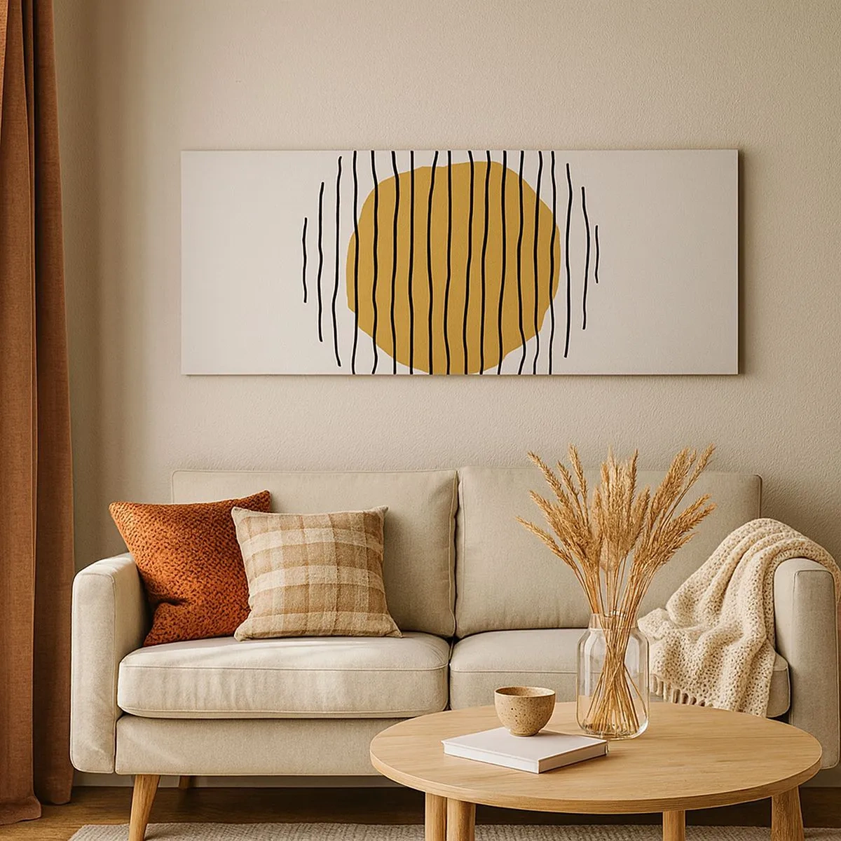 Obraz na plátne - Abstrakcia kmitajúca žiarom - 100x40 cm