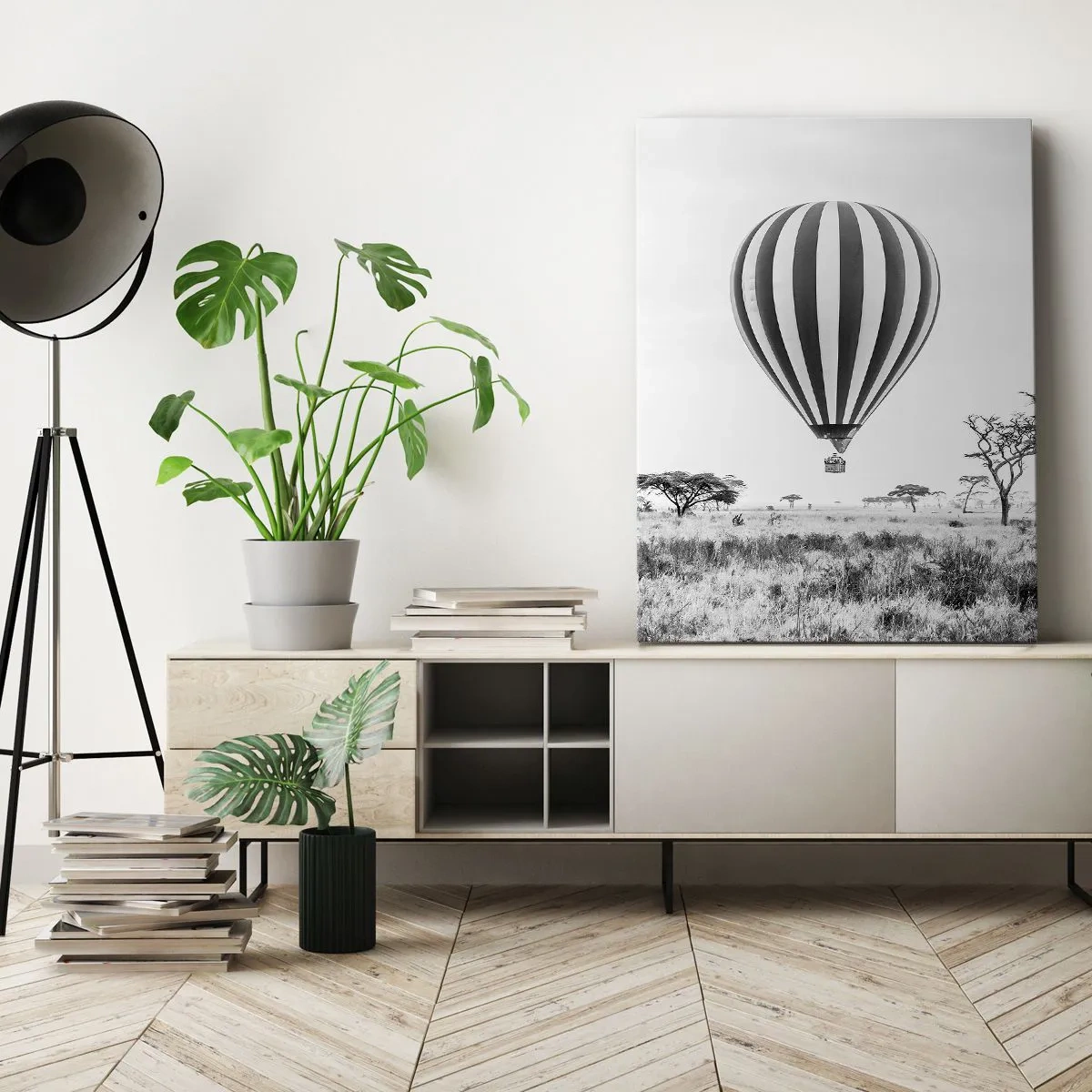 Obraz na plátne - Nad savanou - 70x100 cm