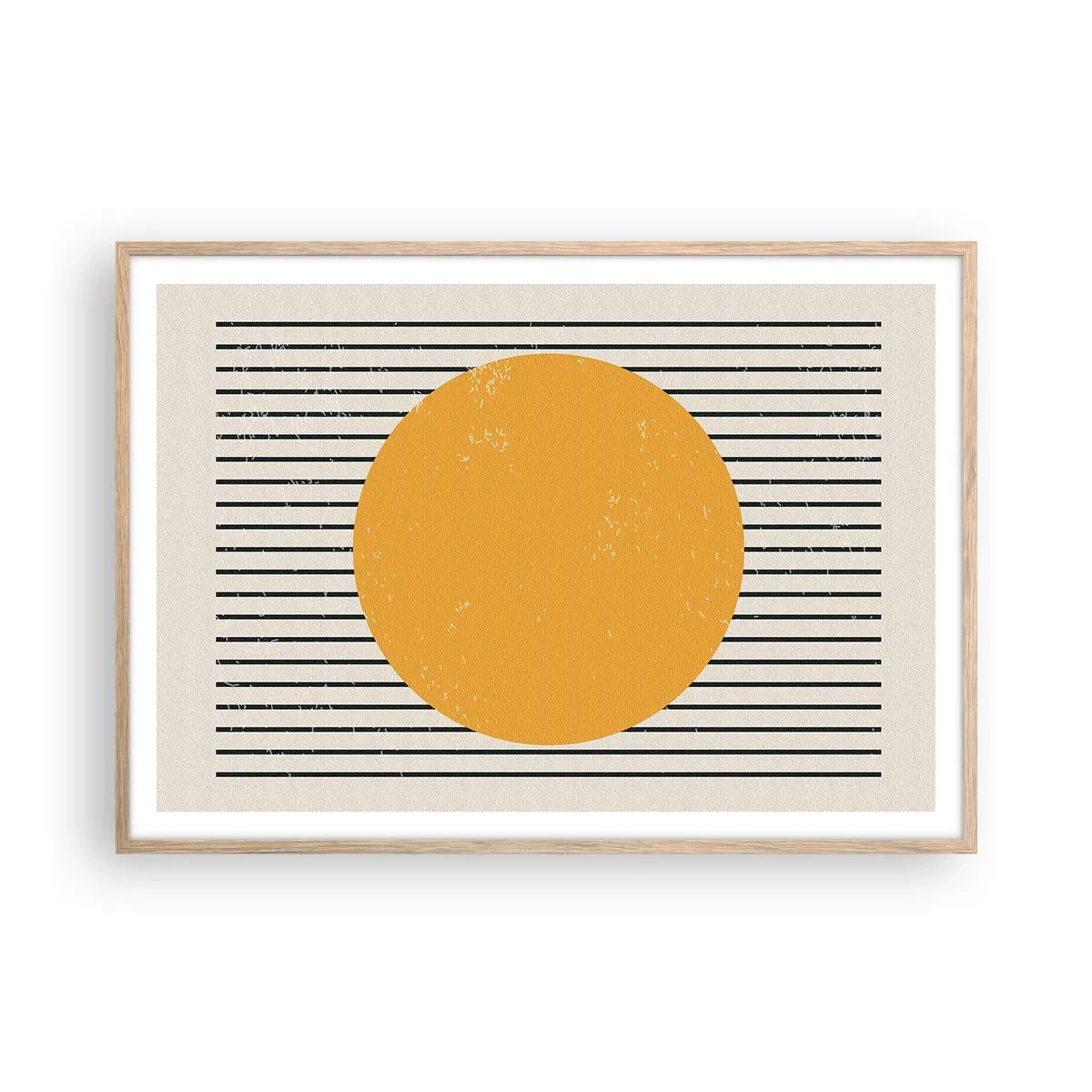 Plagát v ráme zo svetlého duba - Sila jednoduchosti - 100x70 cm