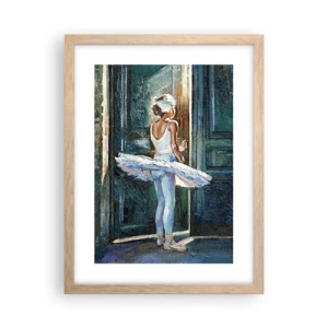 Plagát v ráme zo svetlého duba - Pred predstavením - 30x40 cm