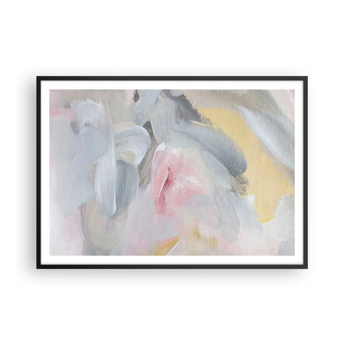 Plagát v čiernom ráme - V pastelovom svete - 100x70 cm