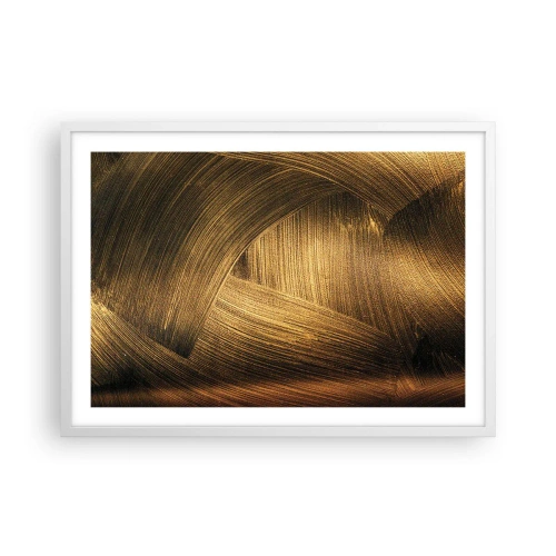 Plagát v bielom ráme - V zlatom labyrinte - 70x50 cm