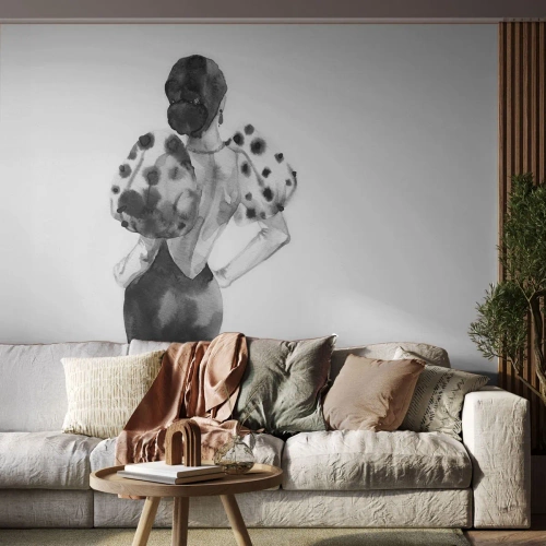 Fototapeta Premium Sand - Prešla hneď vedľa - Žena, Móda, Model - 350x256 cm