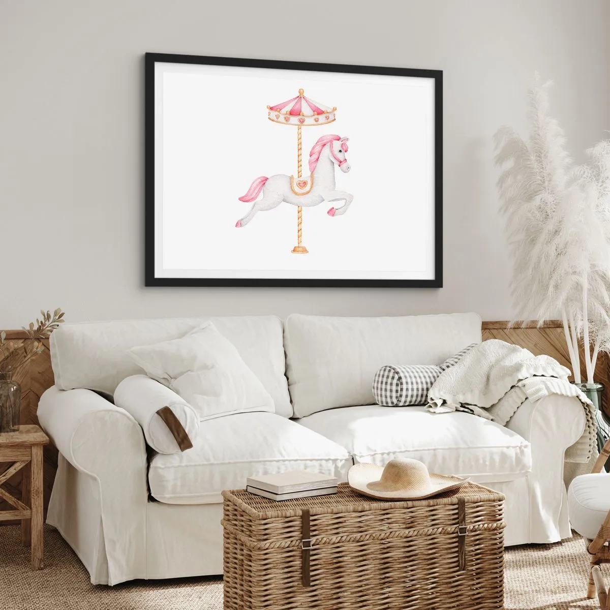 Plagát v čiernom ráme - Vyrazil z kopýtka - 91x61 cm
