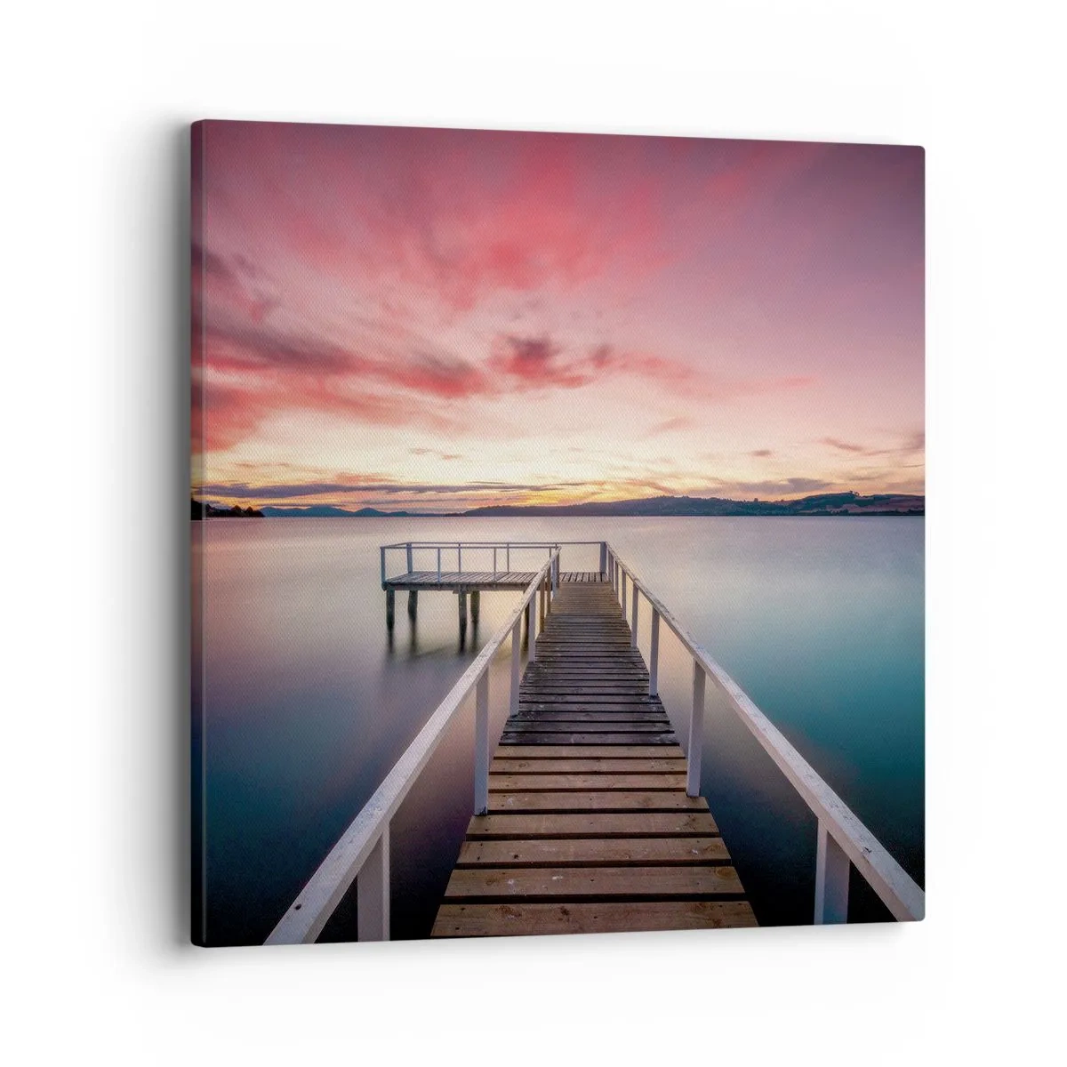 Obraz na plátne - Jemný plameň večera - 40x40 cm