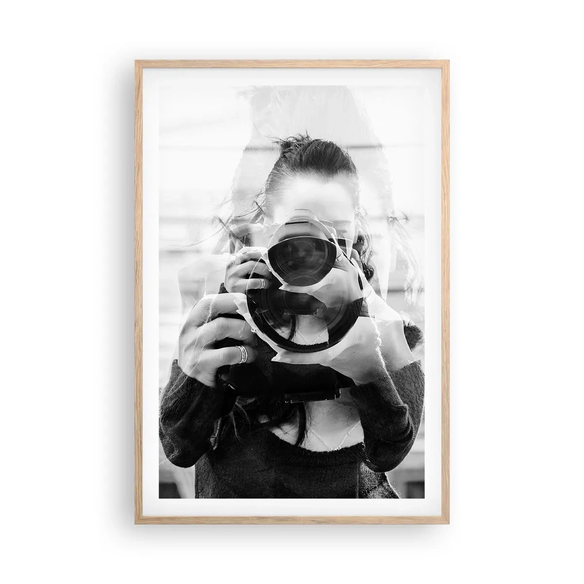 Plagát v ráme zo svetlého duba - Tvorca a materiál - 61x91 cm