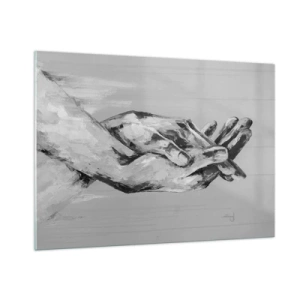 Obraz na skle - Začiatok… - 100x70 cm