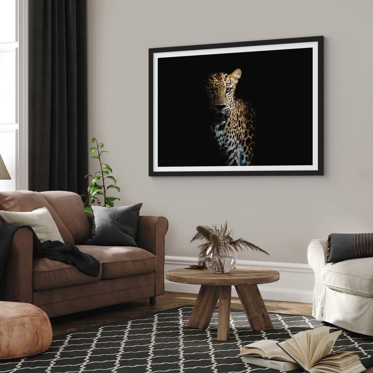Plagát v čiernom ráme - Temná krása - 91x61 cm