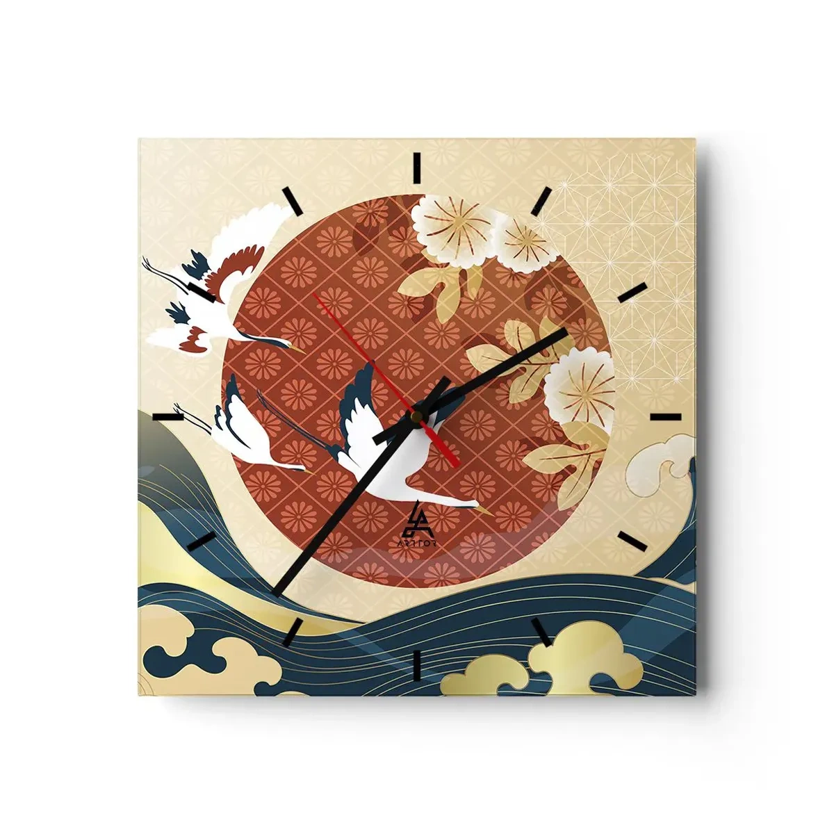 Nástenné hodiny - Japonská rozprávka - 30x30 cm