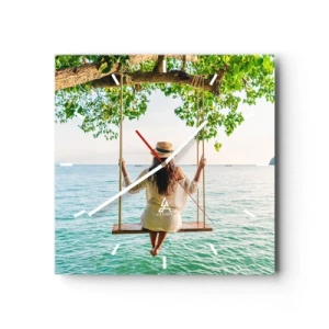 Nástenné hodiny - Život je krásny - 30x30 cm