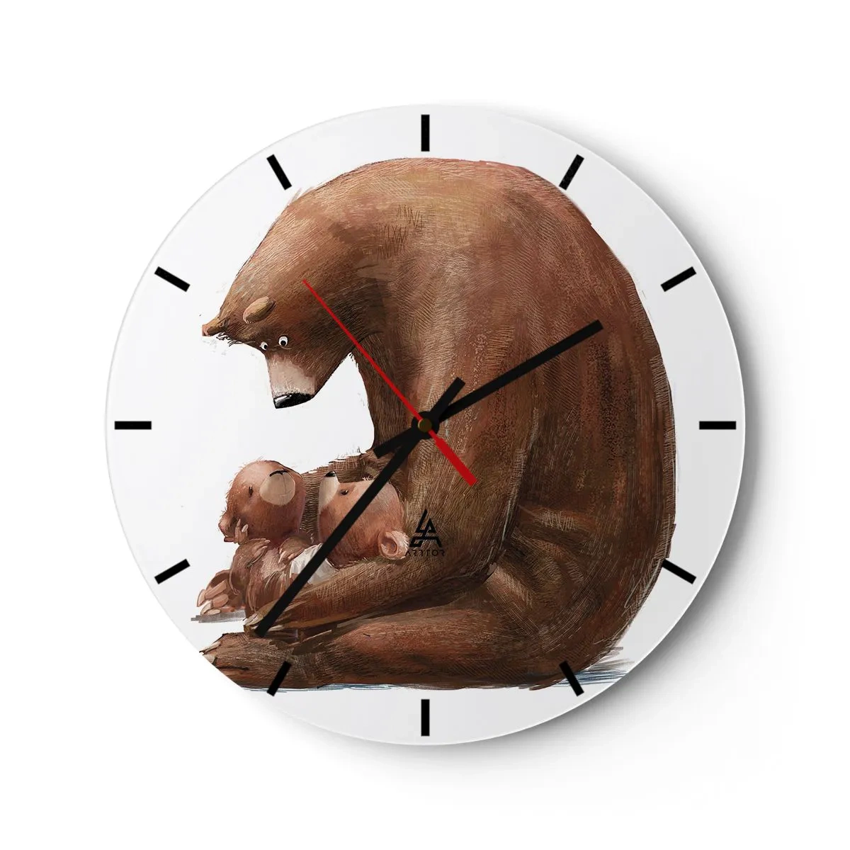 Nástenné hodiny - Sladké sny, deti - 40x40 cm