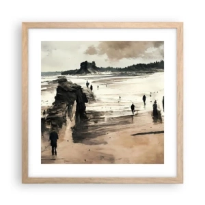 Plagát v ráme zo svetlého duba - Vyvolaní - 40x40 cm