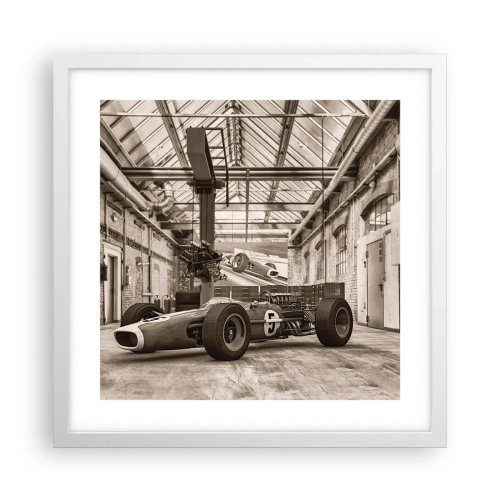 Plagát v bielom ráme - Odpočinok víťaza - 40x40 cm