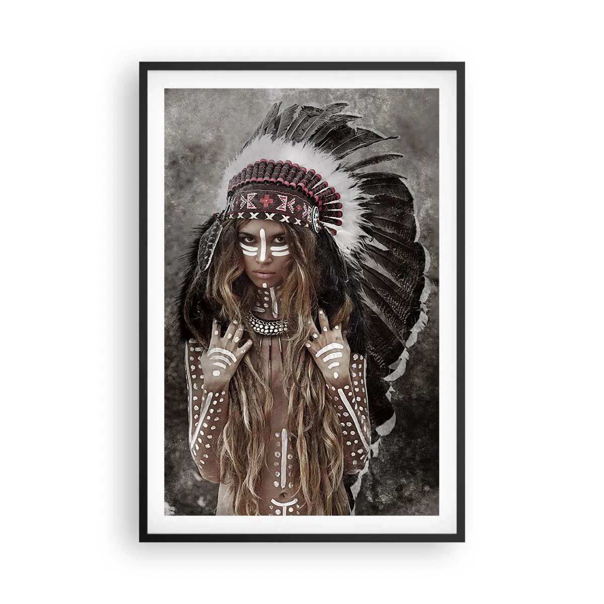 Plagát v čiernom ráme - Tajomstvo kmeňovej sily - 61x91 cm