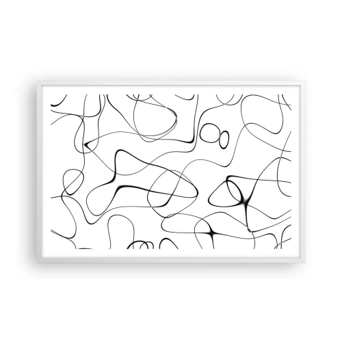 Plagát v bielom ráme - Cesty života, zákruty osudu - 91x61 cm