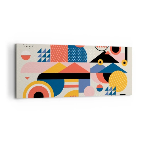 Obraz na plátne - Kompozícia: poďme sa hrať - 100x40 cm