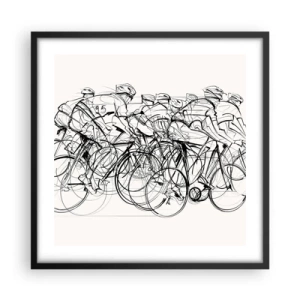 Plagát v čiernom ráme - Spoločne v tíme - 50x50 cm