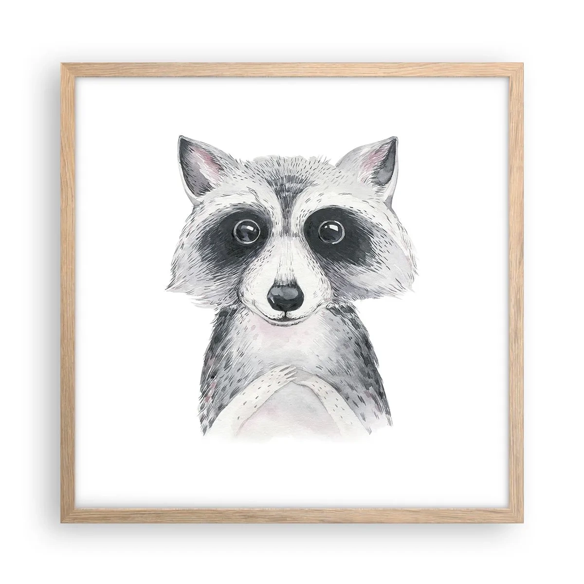 Plagát v ráme zo svetlého duba - Chvíľa dojatia - 50x50 cm