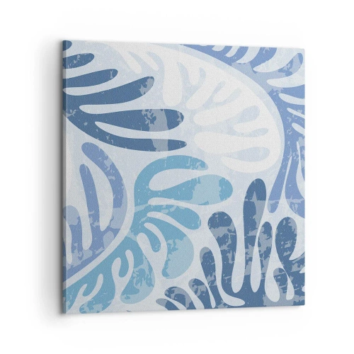 Obraz na plátne - Modré papradie - 60x60 cm