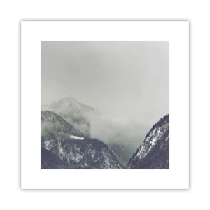 Plagát - Zahmlené údolie - 30x30 cm