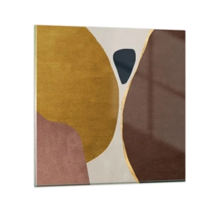Obraz na skle - Abstrakcia – miesto v priestore - 70x70 cm