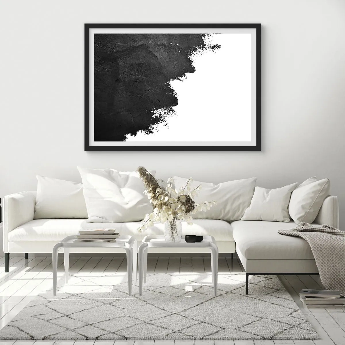 Plagát v čiernom ráme - Živly: zem - 50x40 cm