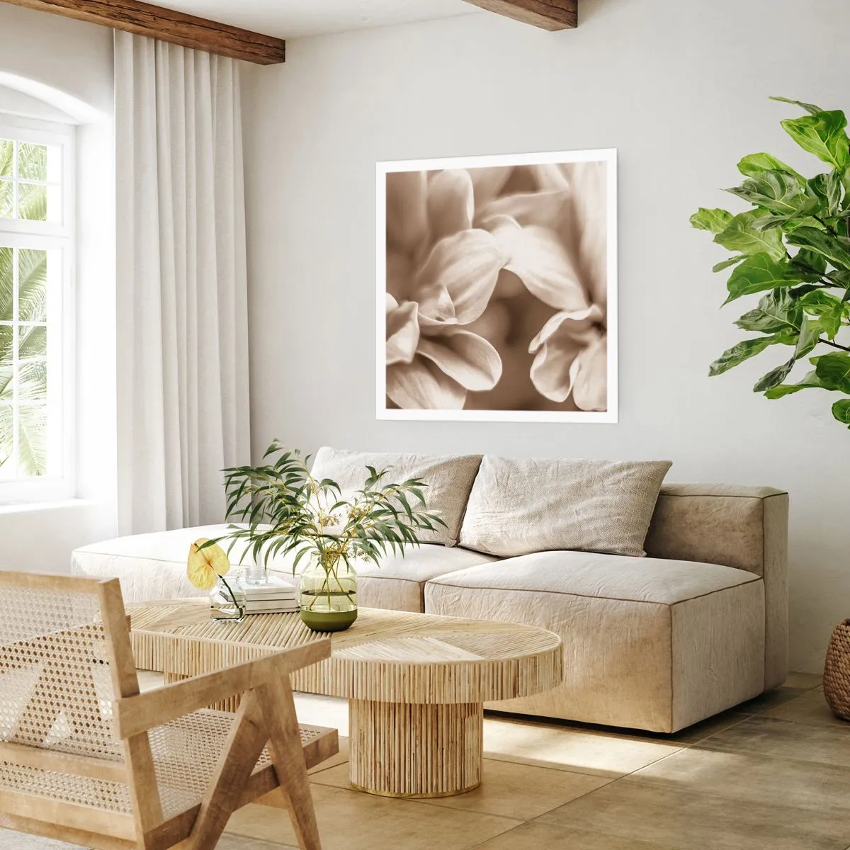 Plagát - Nežné ako úsmev - 50x50 cm