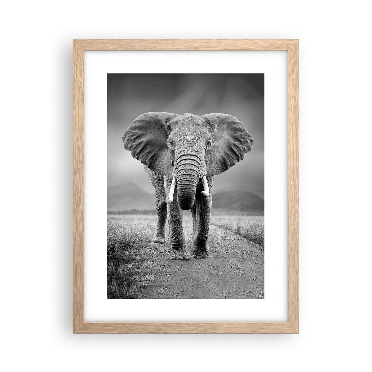 Plagát v ráme zo svetlého duba - Hostiteľ víta - 30x40 cm