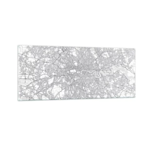 Obraz na skle - Mapa londýnskeho labyrintu - 100x40 cm