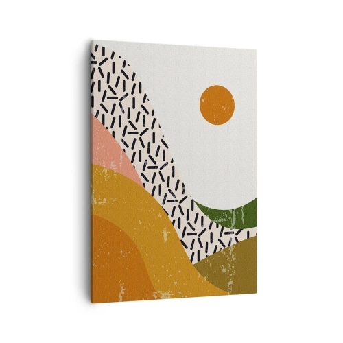Obraz na plátne - Slnečná abstrakcia - 50x70 cm