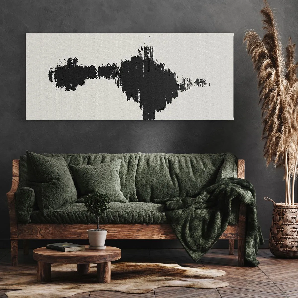 Obraz na plátne - Vibrácie predstavivosti - 90x30 cm