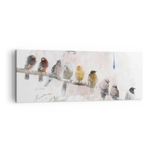 Obraz na plátne - Okrídlené stretnutie - 140x50 cm