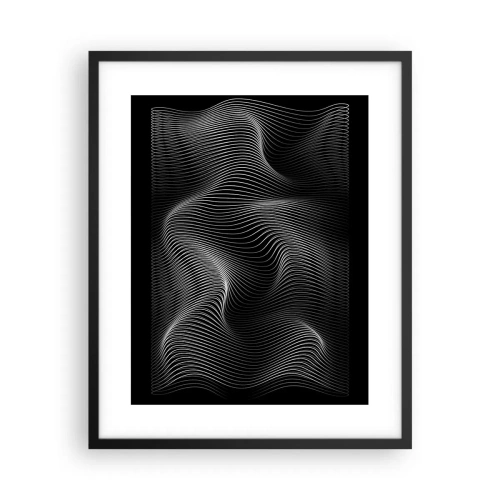 Plagát v čiernom ráme - Tanec svetla v priestore - 40x50 cm