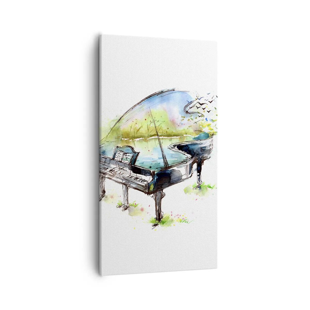 Obraz na plátne - Zakliate v hudbe - 55x100 cm