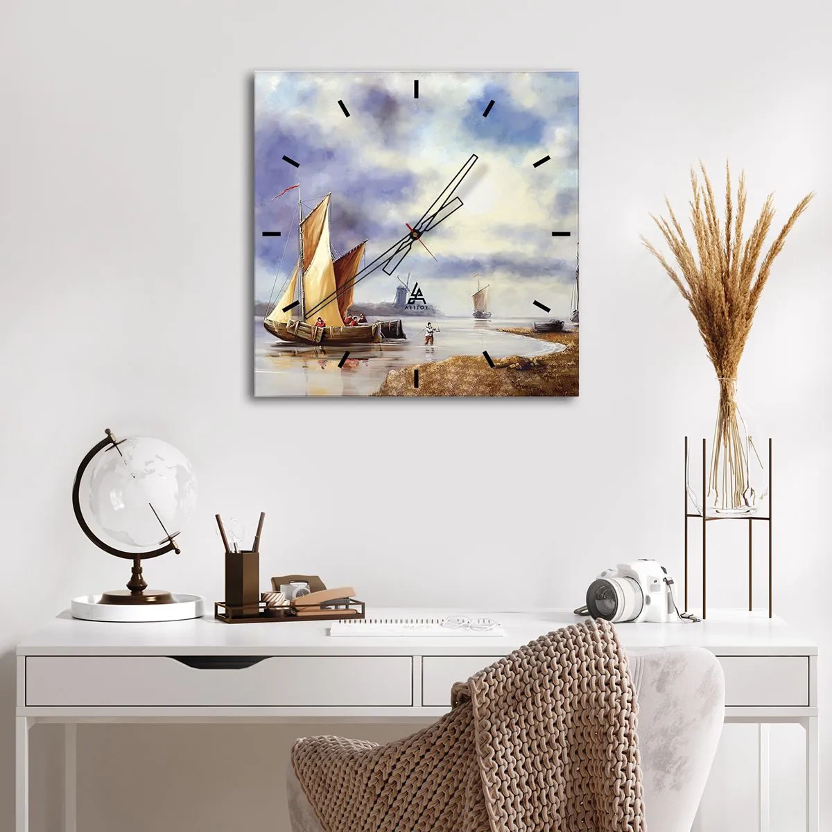 Nástenné hodiny - Návrat námorníkov - 40x40 cm