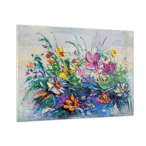 Obraz na skle - Vôbec nie zátišie - 100x70 cm