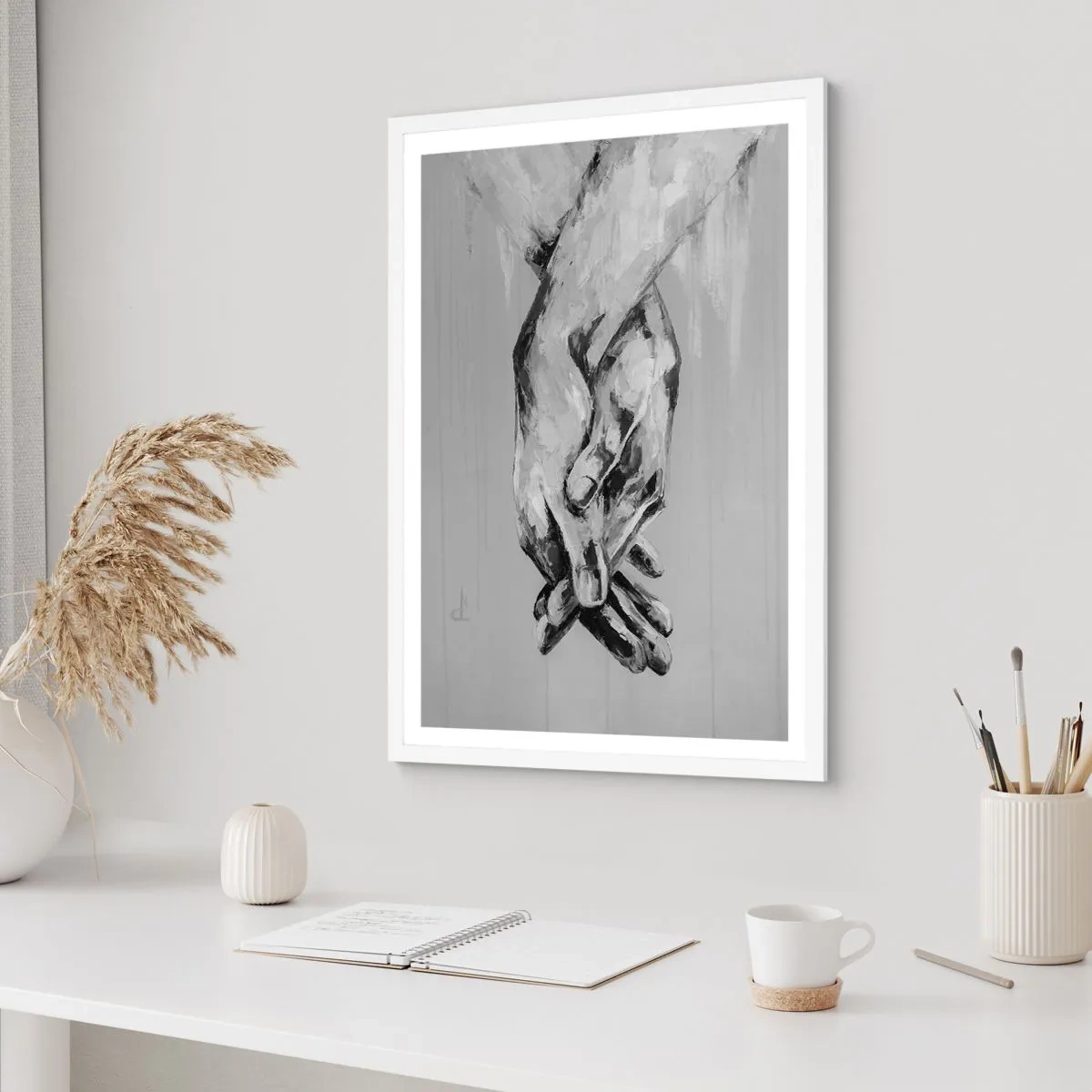 Plagát v bielom ráme - Začiatok… - 70x100 cm