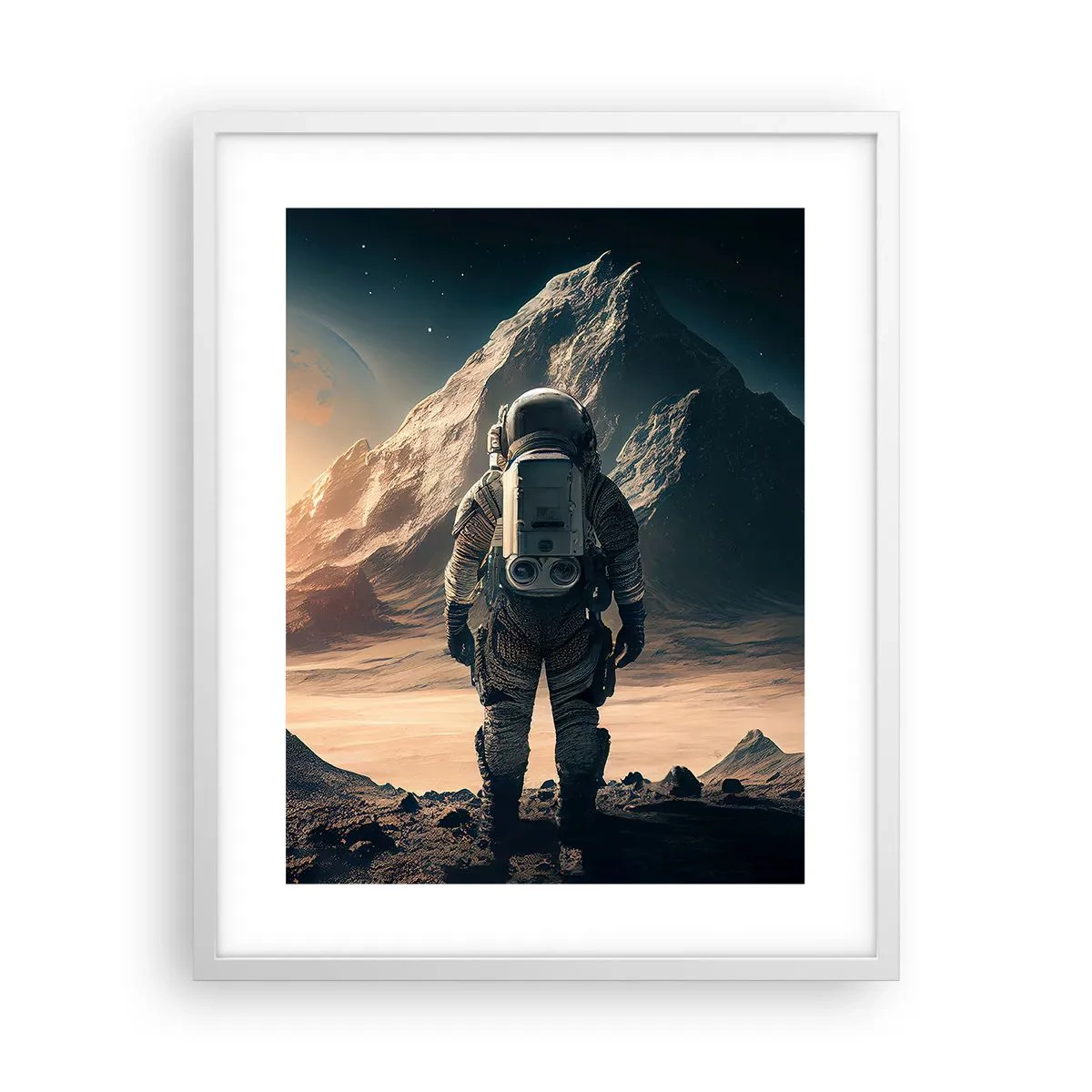 Plagát v bielom ráme - Nová výzva - 40x50 cm