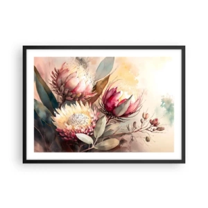 Plagát v čiernom ráme - Z profilu a en face - 70x50 cm