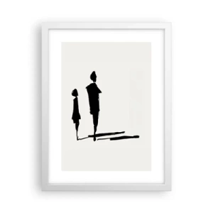 Plagát v bielom ráme - Určite spolu? - 30x40 cm