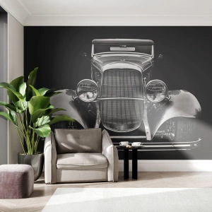 Fototapeta Premium Sand - Naozajstný gentleman - Retro, Auto, klasické - 250x175 cm
