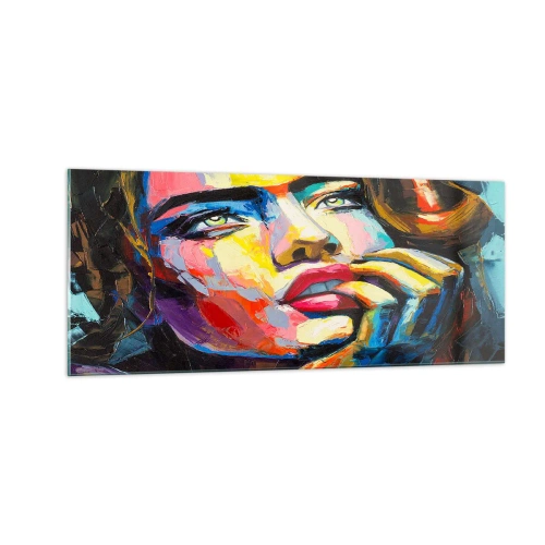 Obraz na skle - Sny, ako vtáky letia oblohou - 100x40 cm