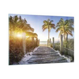 Obraz na skle - Priamo do raja - 120x80 cm
