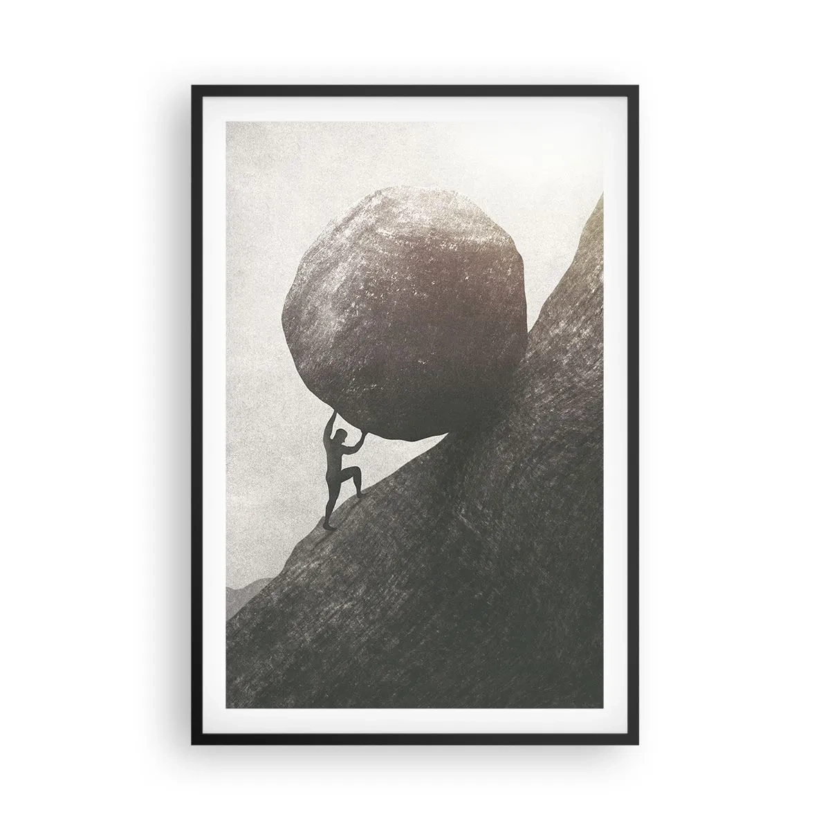 Plagát v čiernom ráme - Verím, proti všetkej nádeji - 61x91 cm