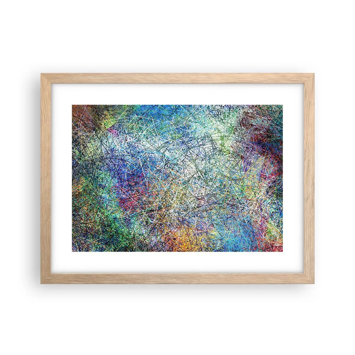 Plagát v ráme zo svetlého duba - To nie je tak jednoduché - 40x30 cm