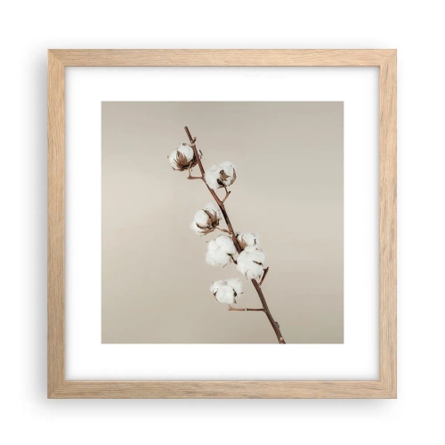 Plagát v ráme zo svetlého duba - Pri zdroji mäkkosti - 30x30 cm
