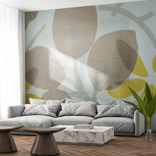 Fototapeta Premium Canvas - Kompozícia v plnom slnku - Boho, Kvety, Minimalizmus - 500x350 cm